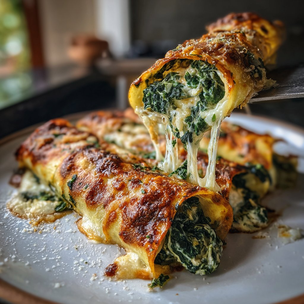 Sunday Spinach and Ricotta Cannelloni