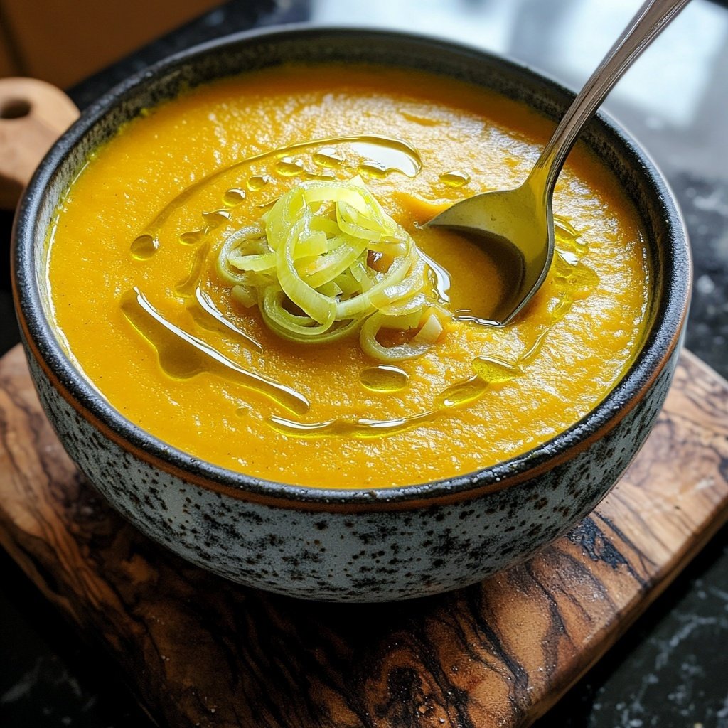 Squash Soup with Leeks