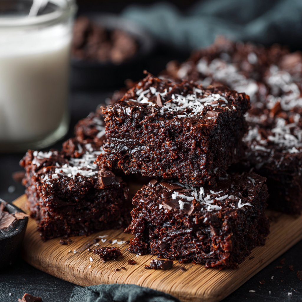Cottage Cheese Brownies with Coconut