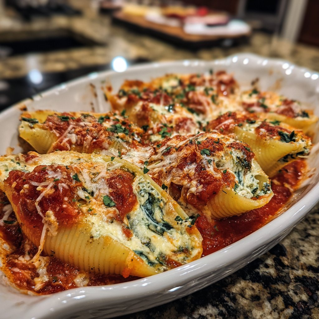 Sunday Veggie Stuffed Shells