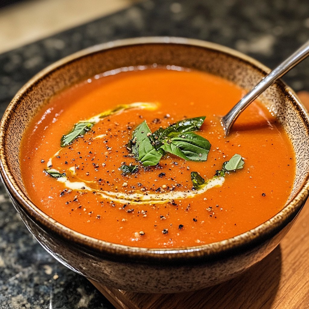 Homemade Creamy Tomato Soup Recipe