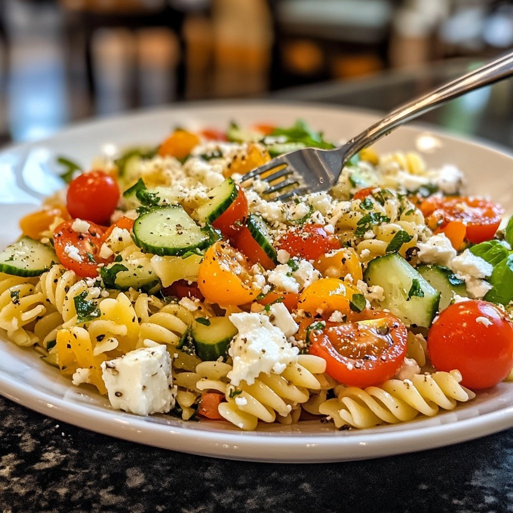 Quick Pasta Salad Lunch for Work