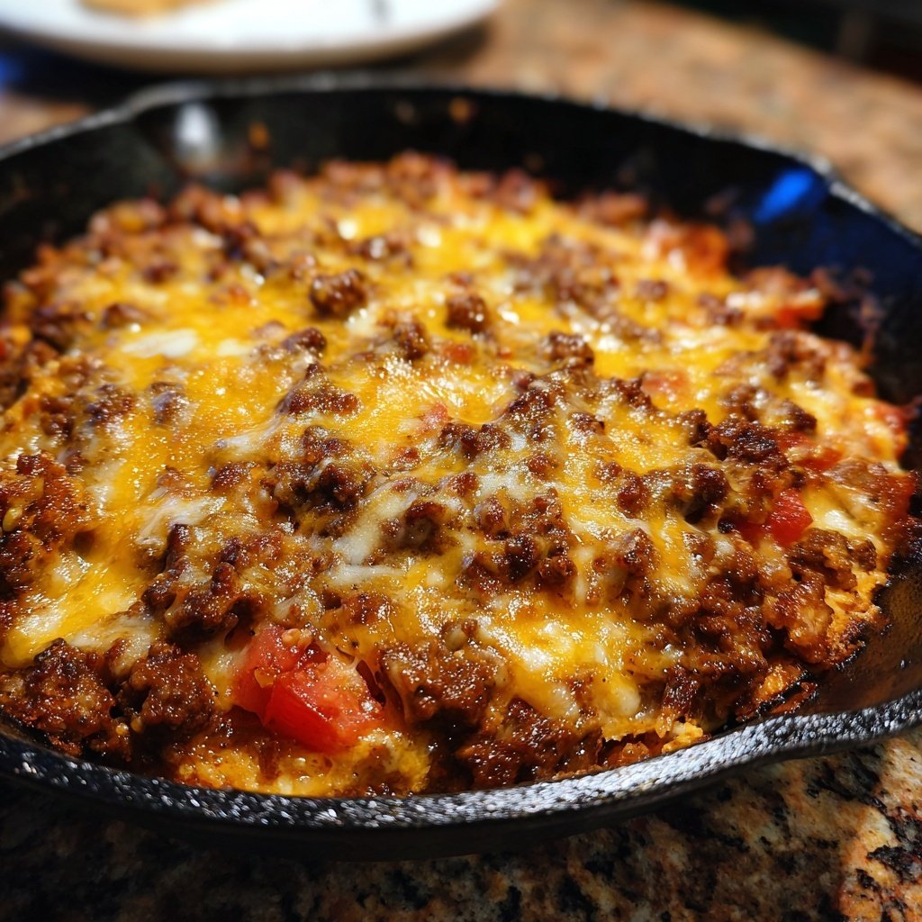 Ground Beef Enchilada Skillet