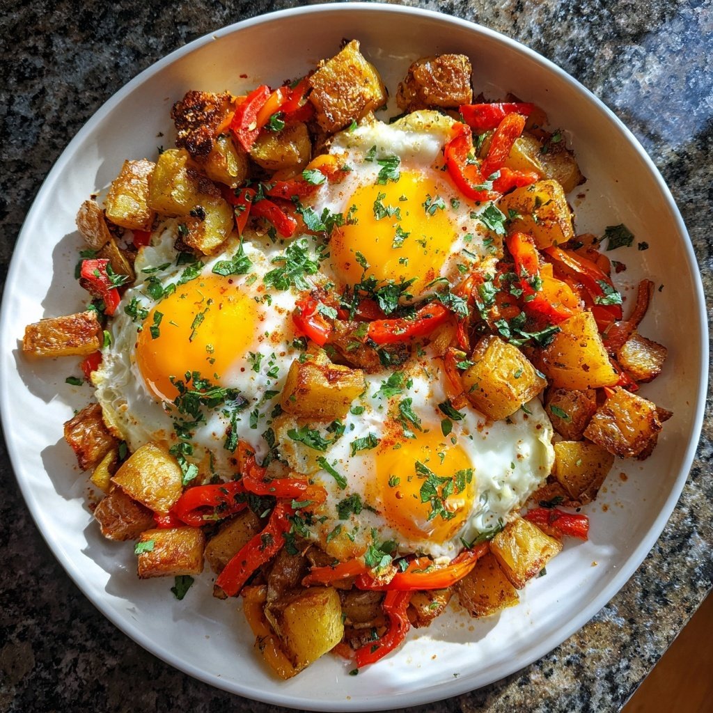 Breakfast Hash With Eggs And Potatoes