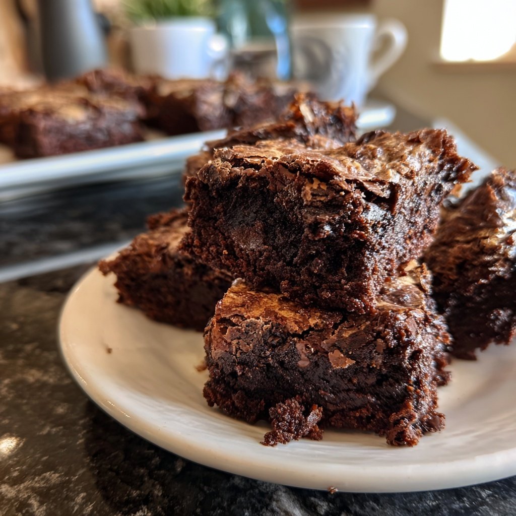 Cottage Cheese Brownies with Cocoa Swirl