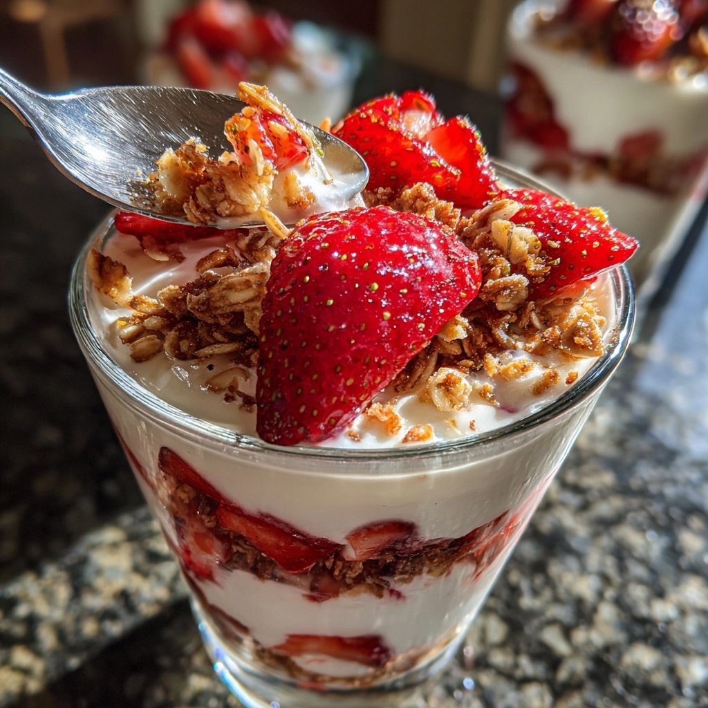 Fresh Strawberry Yogurt Parfaits