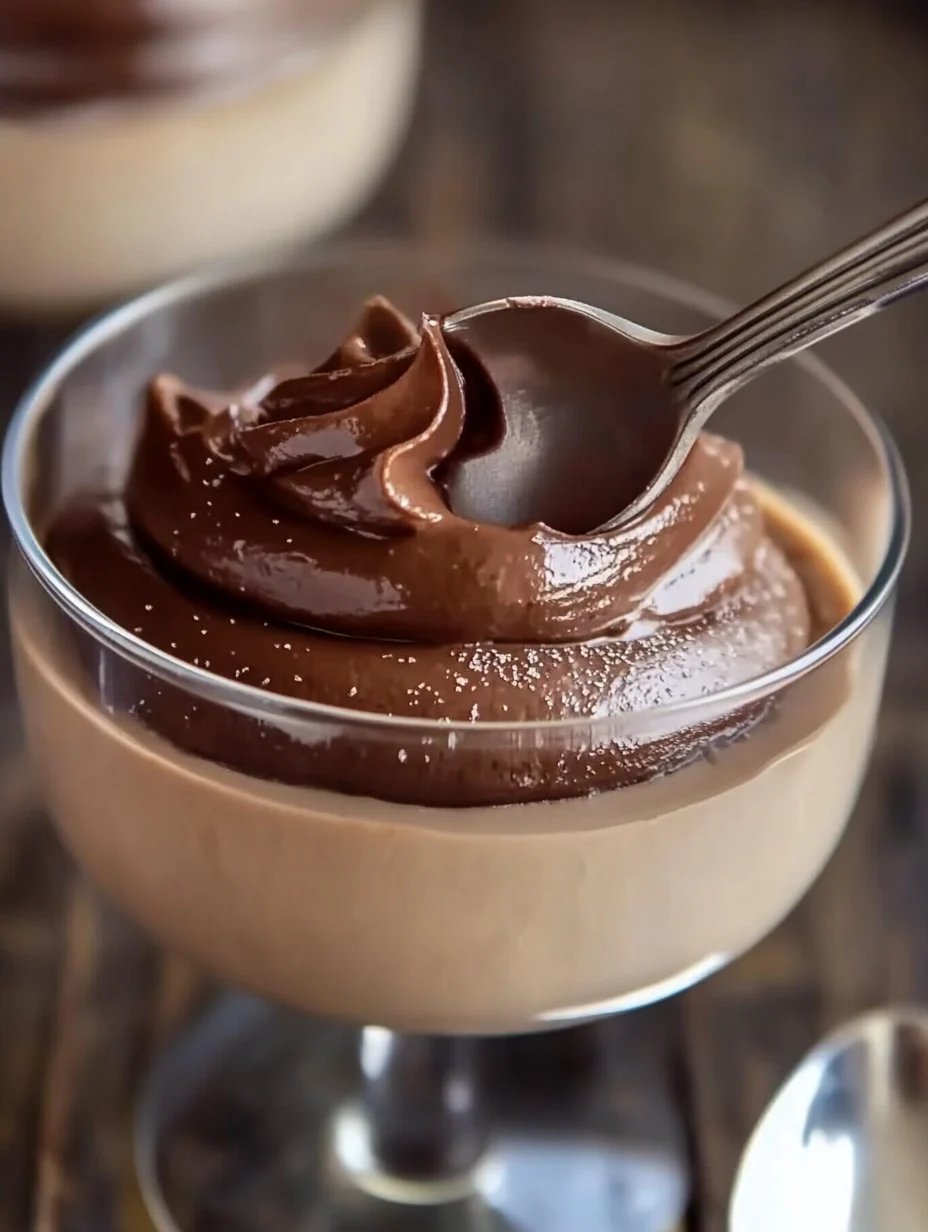Peanut Butter Mousse with Chocolate Ganache