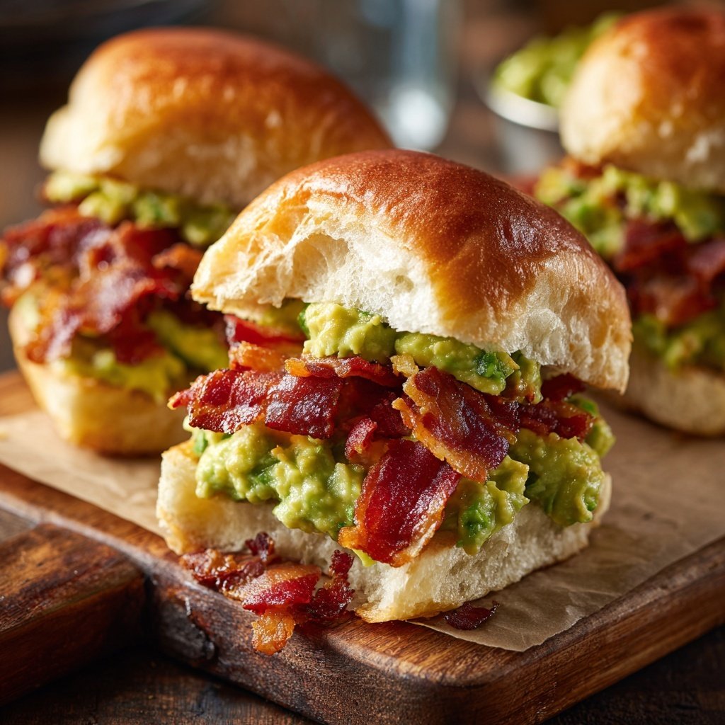 Sliders with Avocado Spread