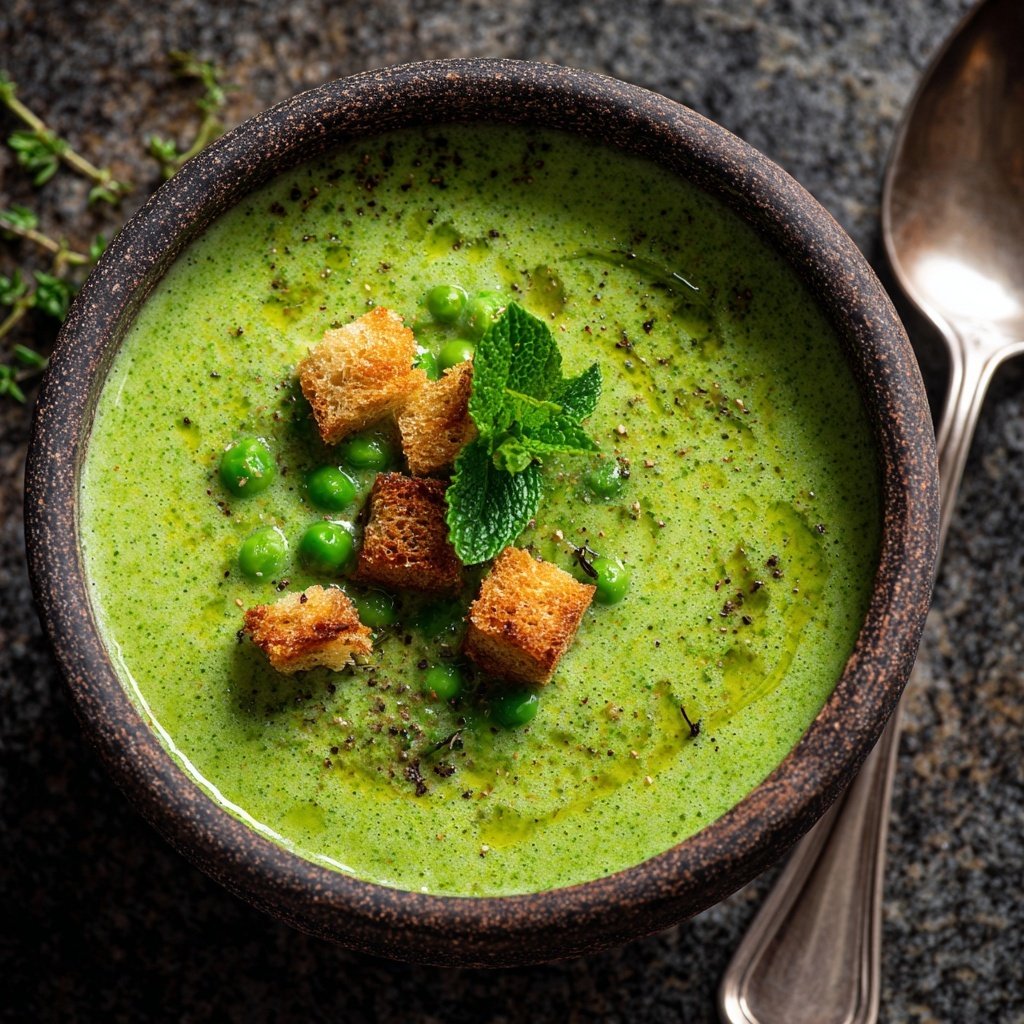 Spring Broccoli And Pea Soup