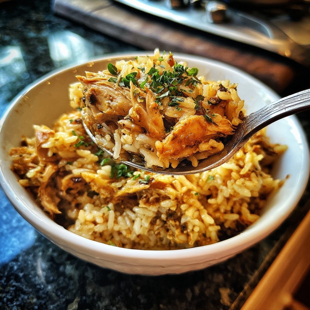 One Pot Chicken And Rice With Garlic