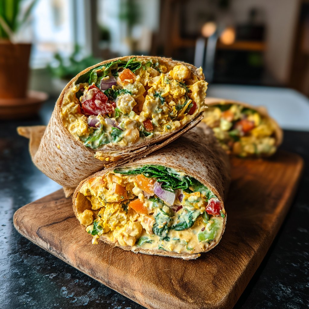 Healthy Lunch Chickpea Wraps