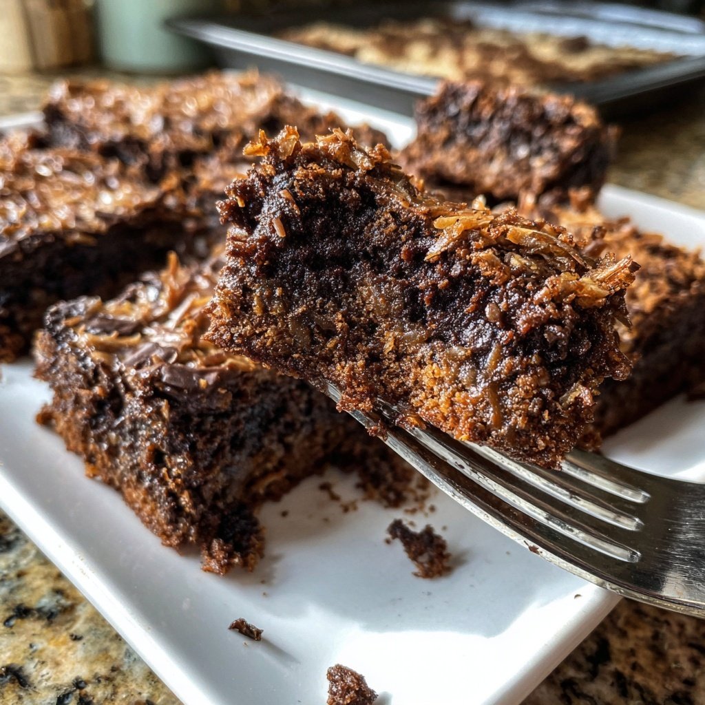 Cottage Cheese Brownies with Coconut