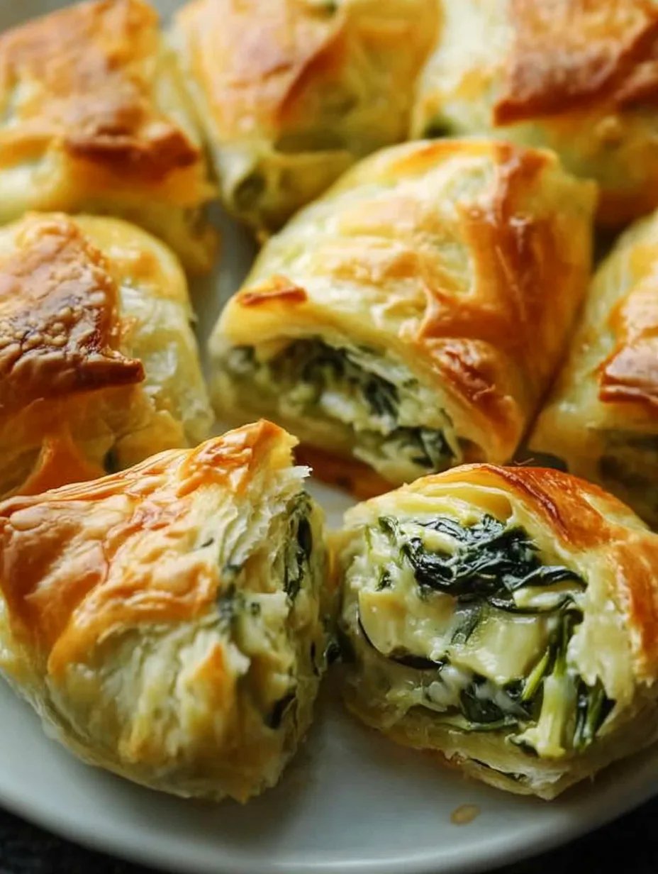 Cheesy Spinach and Artichoke Pinwheels