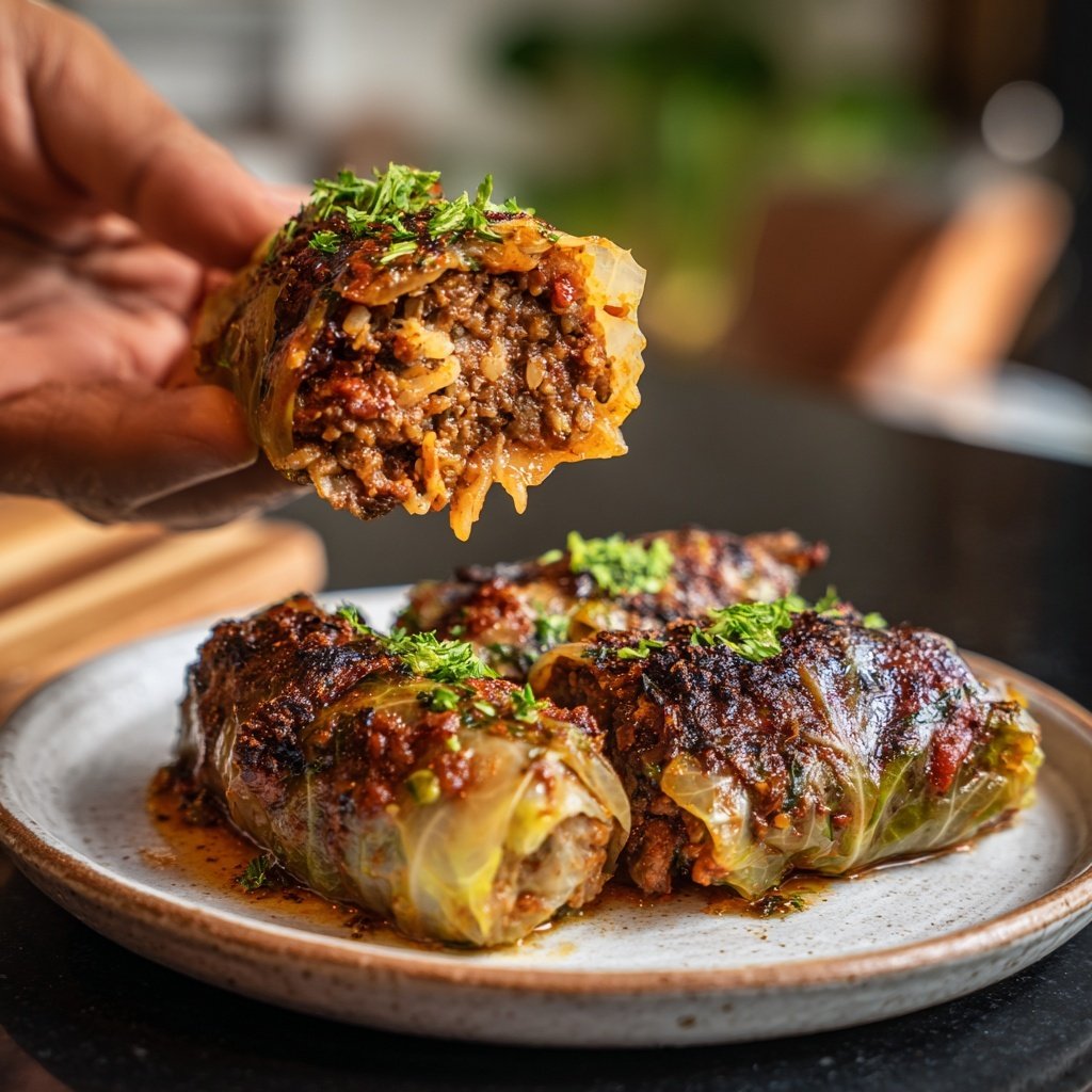 Beef And Rice Cabbage Rolls