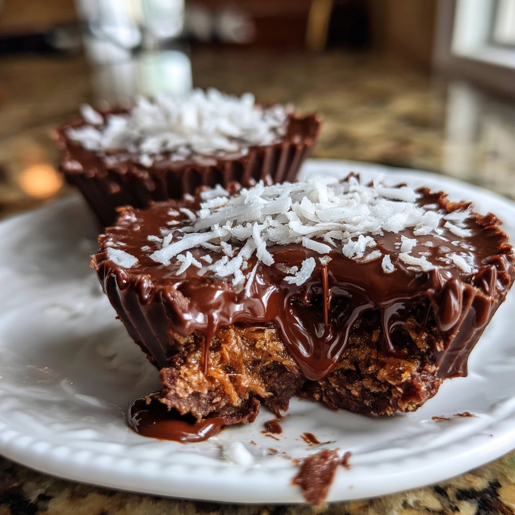 Valentines Treats Chocolate Coconut Cups