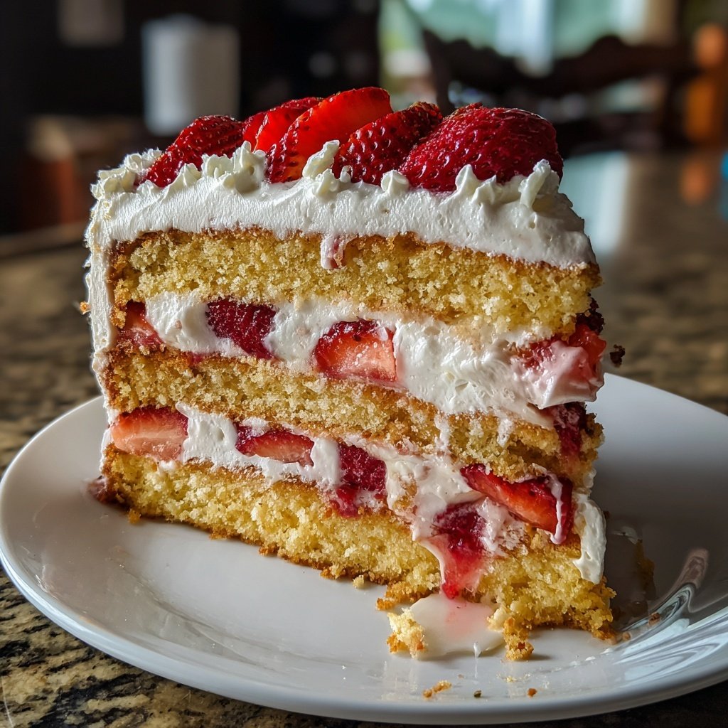 Classic Strawberry Shortcake Layer Cake