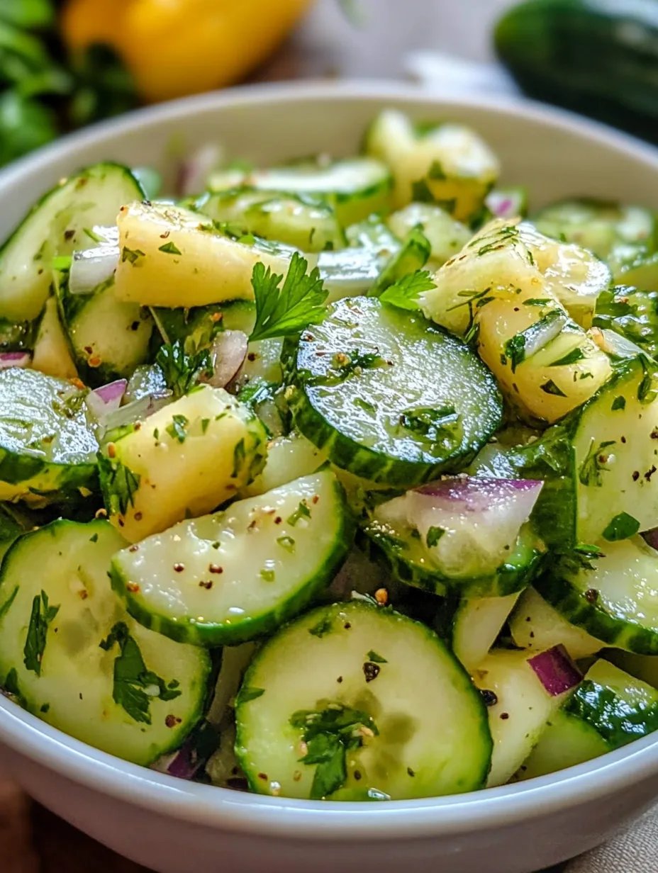 Pineapple Cucumber Salad